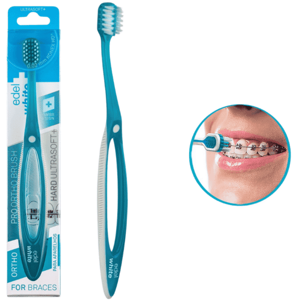 Brosse à dents Edelwhite Pro Ortho pour appareils dentaires