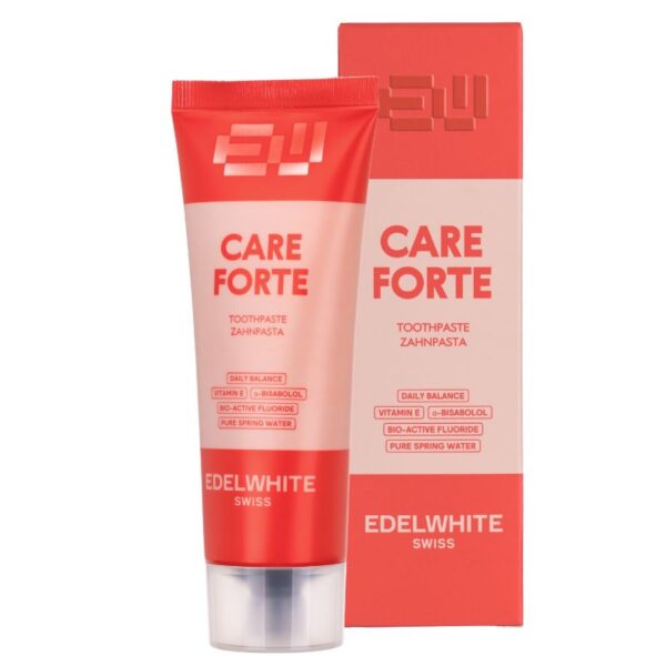 Edelwhite Care Forte Zahnpasta 75ml (**NEW DESIGN 2026**)