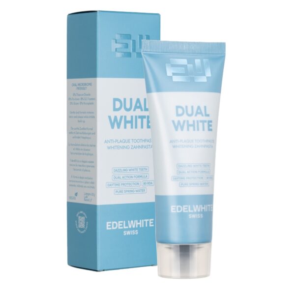 Edelwhite Anti-Plaque + Whitening toothpaste 75ml (**NEW DESIGN 2026**)