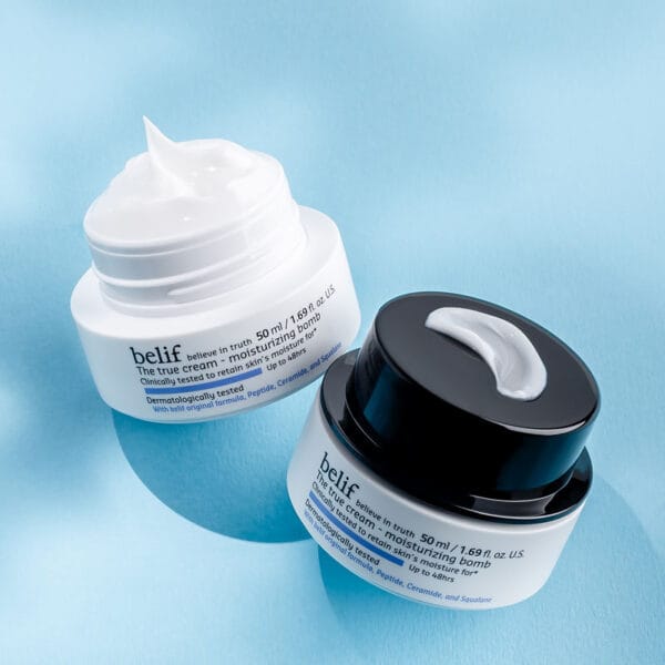 belif Ceramide Bomb Whip Cream, 50ml, Image de marque Crème - Crème hydratante pour le visage aux céramides, peptides et squalane pour peaux sèches et sensibles