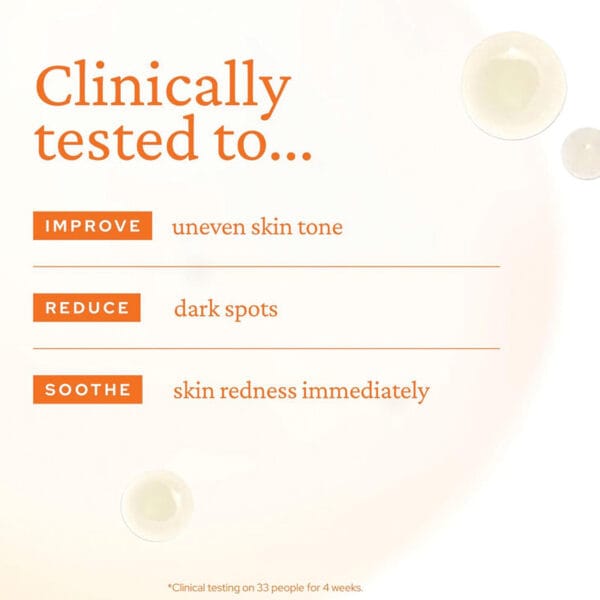 belif Super Drops Niacinamide & Vitamine C Brightening Serum 30ml - Infographie, testé cliniquement