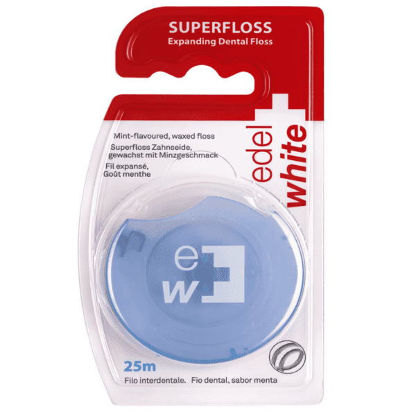 Edelwhite Expanding Superfloss fil dentaire 25m