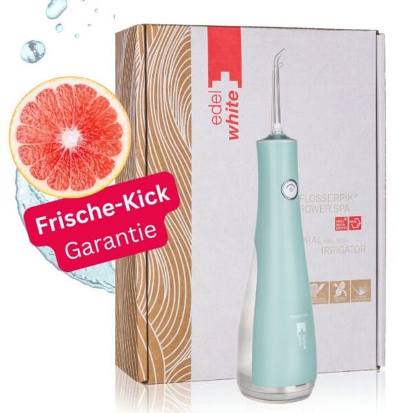 edelwhite Flosserpik Power Spa douche buccale compatible avec le bain de bouche